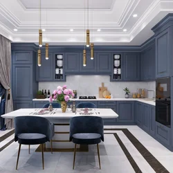 Neoclassical kitchen design 2023