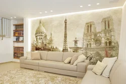 Murals living room design