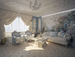 Living room in rococo style photo