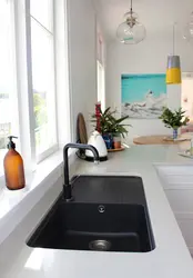 Kitchen Design With Black Faucet