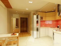 Kitchen Interior Beige Ceiling