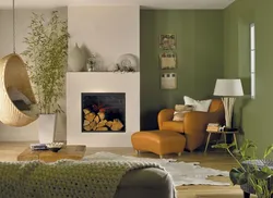 Khaki in the living room interior