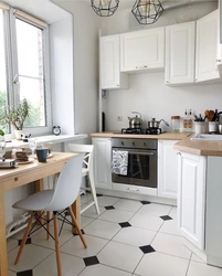 Kitchen in Khrushchev, Scandinavian design