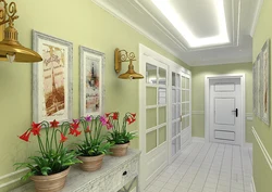 Hallway In Olive Color Photo