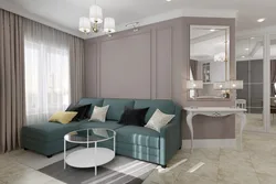 Living Room Kitchen Design In Pastel Colors