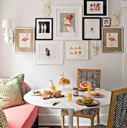 Posters In The Kitchen In The Interior Photo