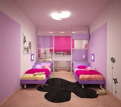 Bedroom design for two teenage girls