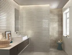 Striped Tiles Photo Bath