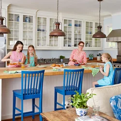 Kitchen with family photos