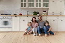 Kitchen with family photos