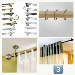 Curtain rods wall photos for kitchen