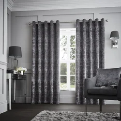 Curtains for the living room photo in gray tones photo