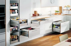 Photo Of A Kitchen With Drawers Below