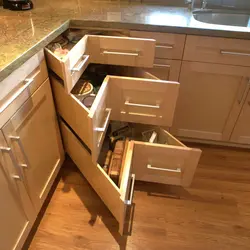 Photo of a kitchen with drawers below