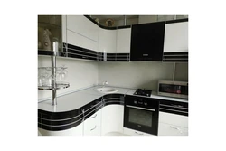 Black corner kitchens photo