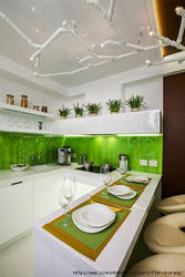 Photo ceiling for kitchen green