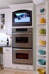 Kitchen design TV in the closet