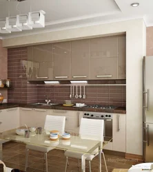 Design of a kitchen work area in a modern style