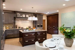 Suitable Color For Brown In The Kitchen Interior