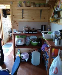 Kitchen In A Change House Interior