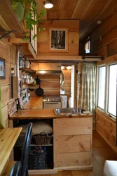 Kitchen in a change house interior