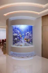 Akvarium ilə koridor dizaynı