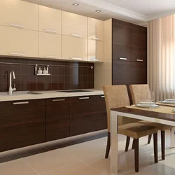 Milky Brown Kitchen Interior