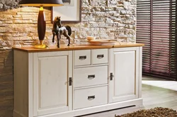 Chest of drawers in the kitchen in the interior