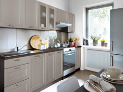 Color gray soft kitchen photo