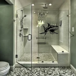 Shower in bedroom photo