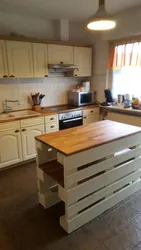DIY Kitchen Made From Pallets Photo