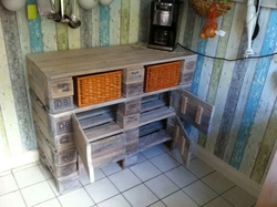 DIY kitchen made from pallets photo