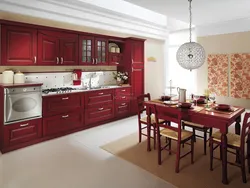 Kitchen color mahogany photo