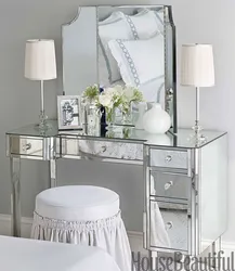 Hanging tables in the bedroom photo