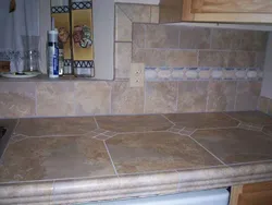 DIY Tile Kitchen Countertop Photo