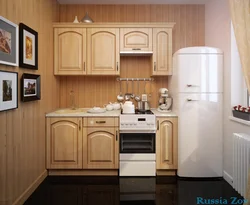 Furniture for a small kitchen with a refrigerator photo