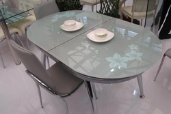 Dining table for kitchen extendable oval photo