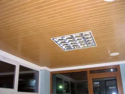 Ceiling siding in the kitchen photo