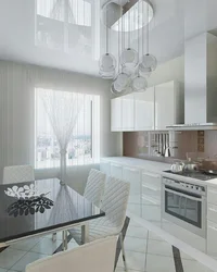 Wallpaper For A Modern Kitchen In Light Colors Photo