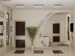 Photo of plasterboard arches in the hallway of an apartment