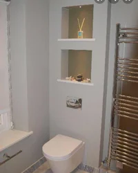 Photo Of Plasterboard Boxes In The Bathroom
