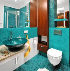 Sea ​​green bath interior