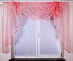 Voile curtains for the kitchen photo