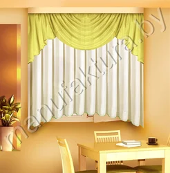 Voile curtains for the kitchen photo