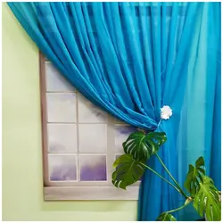 Voile Curtains For The Kitchen Photo