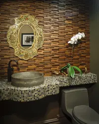 Tile sink in bathroom photo design