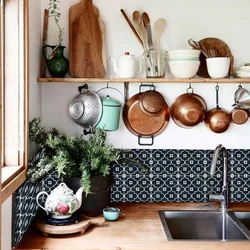 Kitchen Interior With Dishes