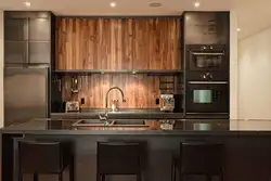 Wood Interior Kitchen Apron