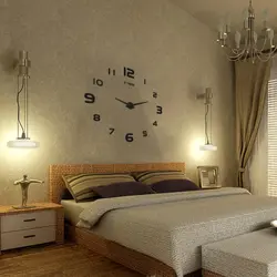 Bedroom design with clock