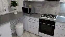 Countertop хокистарӣ сабук дар дохили ошхона